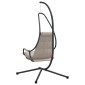 vidaXL Κρεμαστή καρέκλα αυγό Taupe 94 x 107 x 196.5 εκ. Ατσάλι