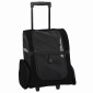 vidaXL Καρότσι Κατοικίδιων 3 σε 1 Μαύρο Ύφασμα Oxford 48x32x(57-106) εκ.