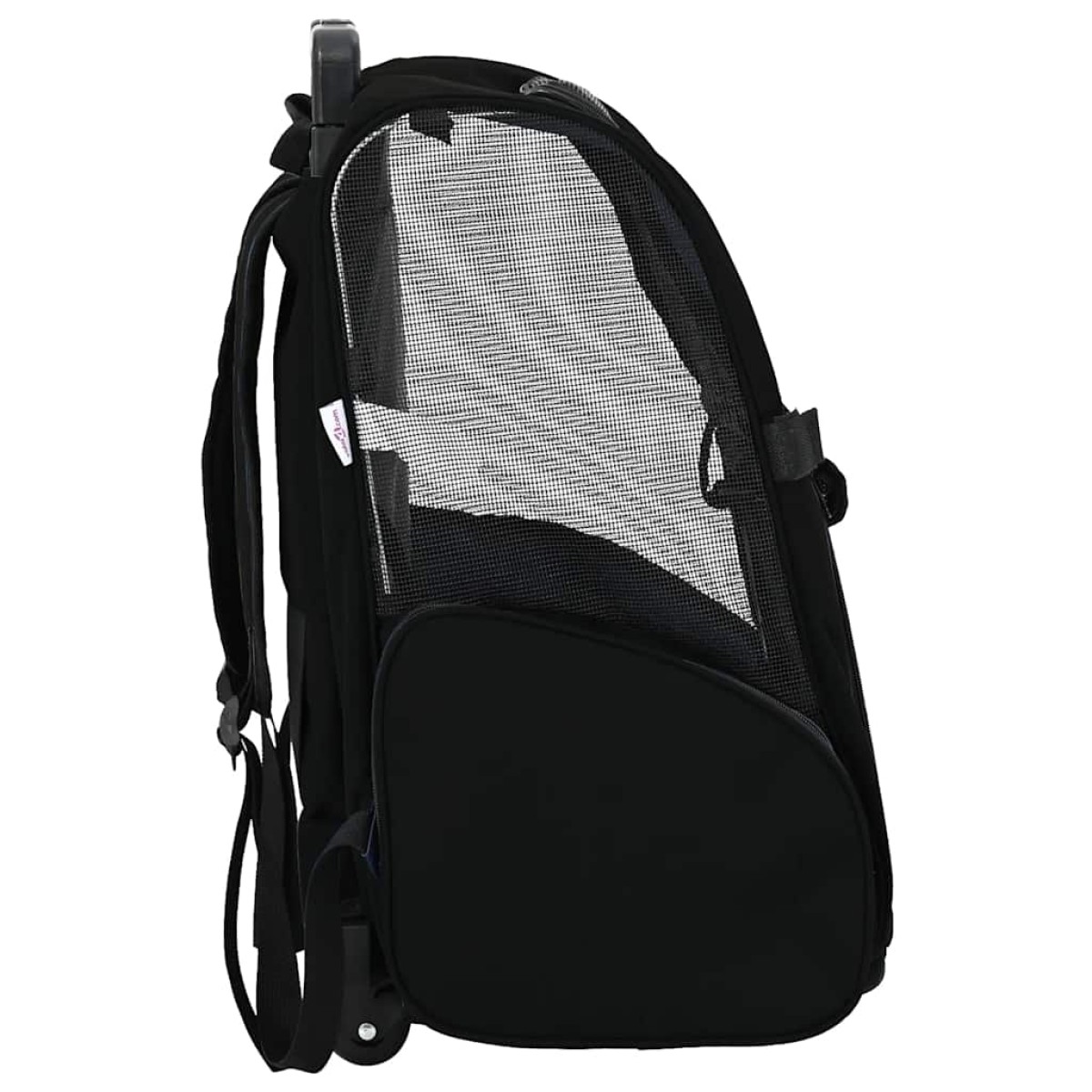 vidaXL Καρότσι Κατοικίδιων 3 σε 1 Μαύρο Ύφασμα Oxford 48x32x(57-106) εκ.