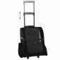 vidaXL Καρότσι Κατοικίδιων 3 σε 1 Μαύρο Ύφασμα Oxford 48x32x(57-106) εκ.