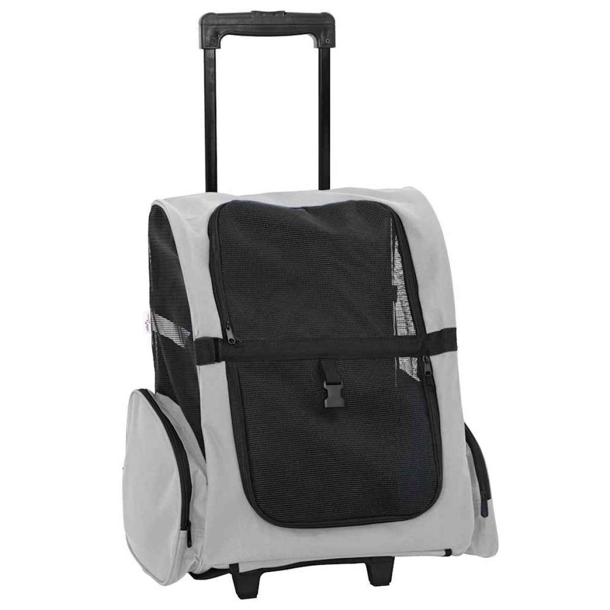 vidaXL Καρότσι Κατοικίδιων 3 σε 1 Γκρι 48x32x(57-106) εκ. από Ύφασμα Oxford