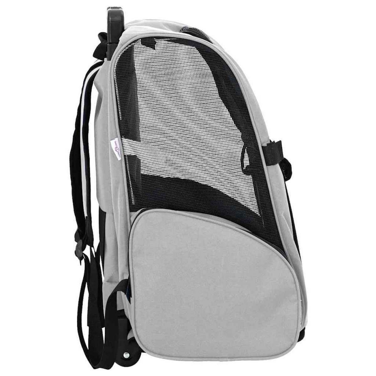 vidaXL Καρότσι Κατοικίδιων 3 σε 1 Γκρι 48x32x(57-106) εκ. από Ύφασμα Oxford