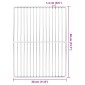 vidaXL Σχάρα ψησίματος Ασημί 40 x 30 cm Ανοξείδωτο ατσάλι