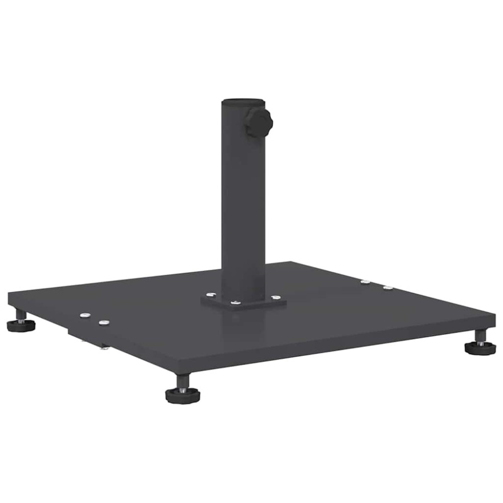 vidaXL Εξωτερική βάση ομπρέλας Σκούρο γκρι 45 x 45 x 31 εκ. Ατσάλι