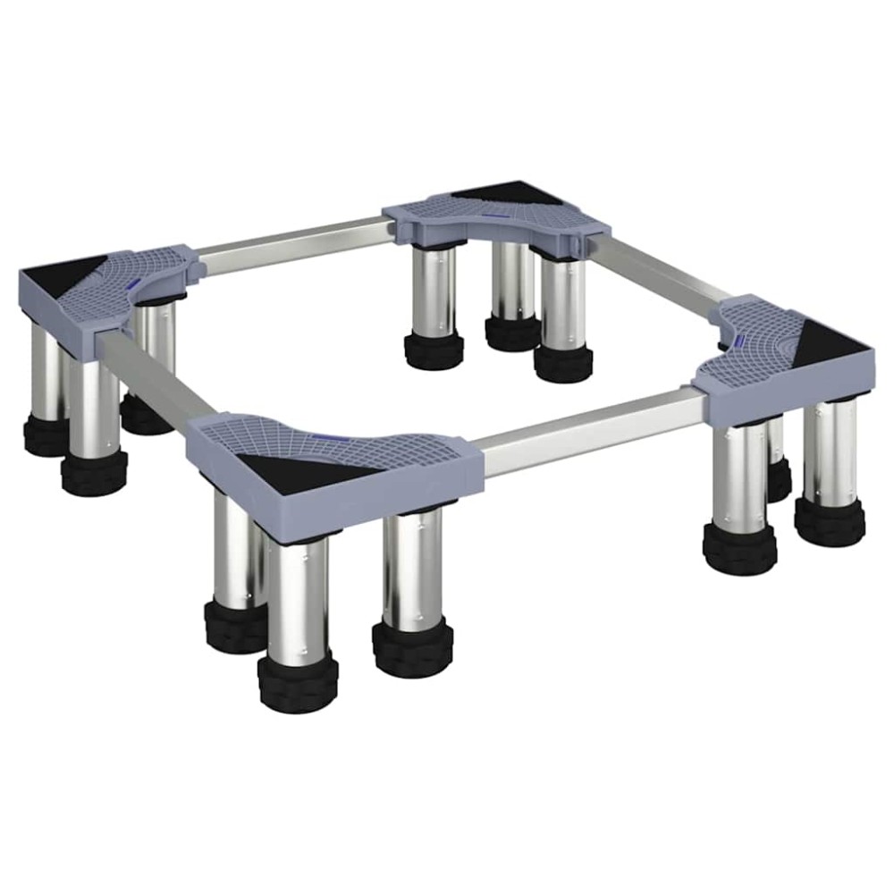 vidaXL Βάση πλυντηρίου ρούχων Γκρι 67 x 67 x 21,5 εκ Ανοξείδωτο ατσάλι