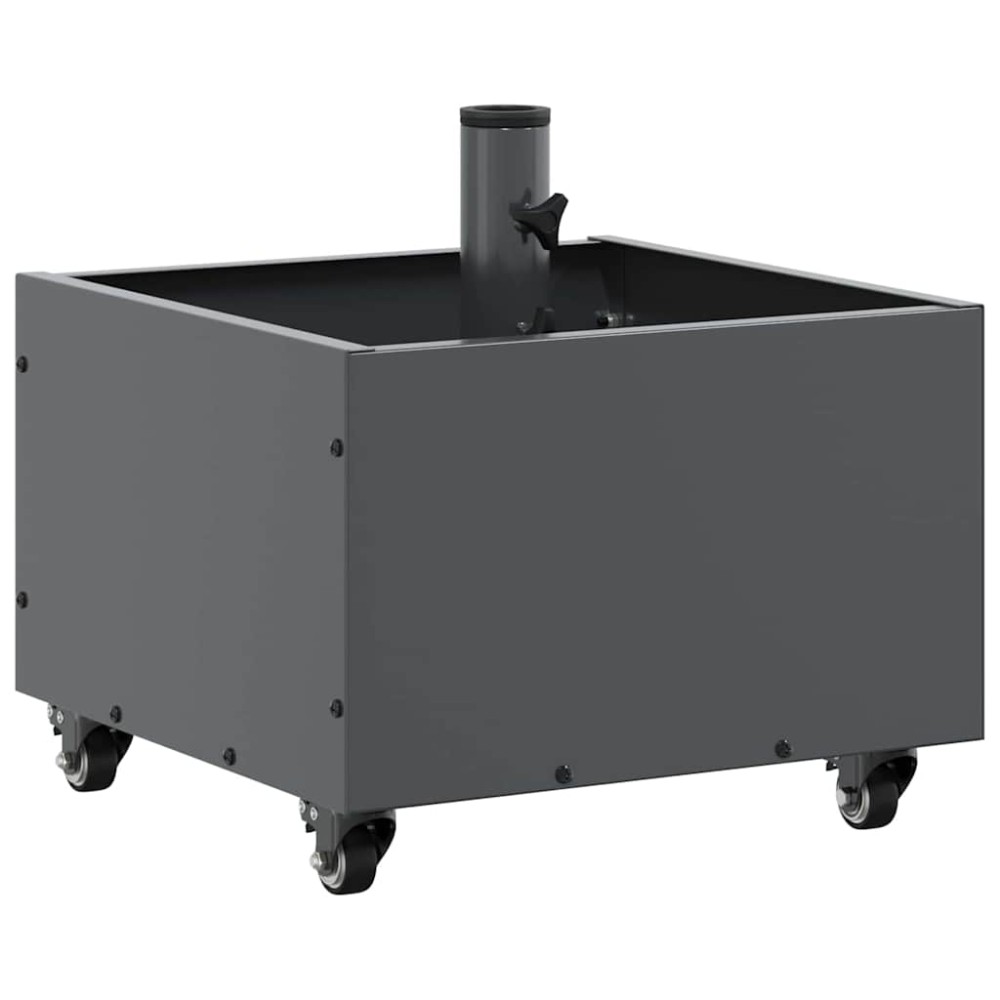 vidaXL Βάση Παρασόλ με Γλάστρα Ανθρακί 45 x 45 x 45 cm Ατσάλι