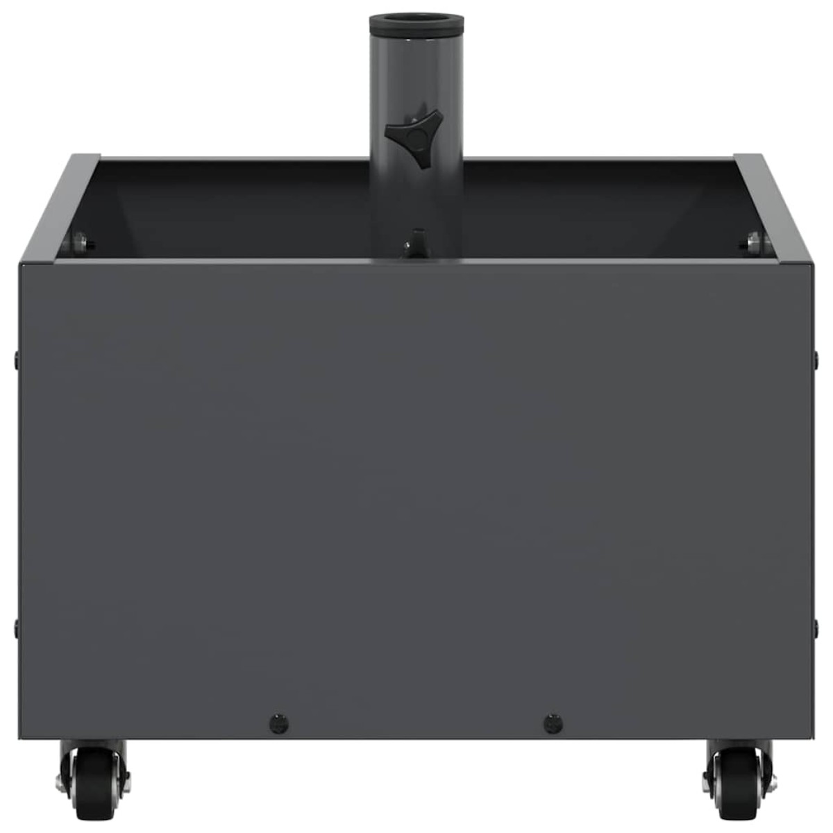 vidaXL Βάση Παρασόλ με Γλάστρα Ανθρακί 45 x 45 x 45 cm Ατσάλι