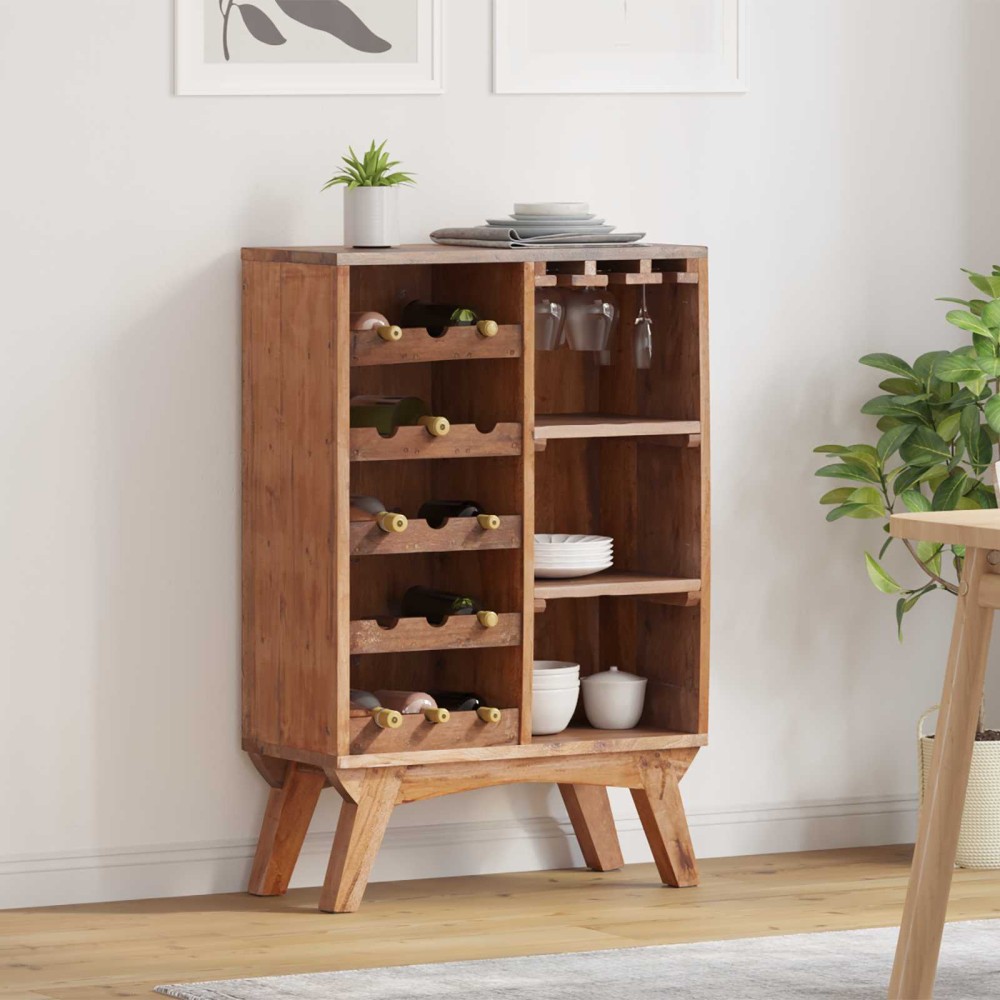 vidaXL Ράφι Καφέ 60 x 30 x 90 εκ Στερεό Ανακτηθέν Ξύλο