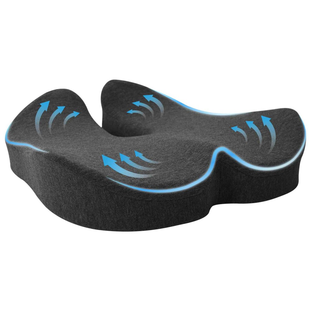 vidaXL Μαξιλάρι με μαξιλάρι Σκούρο Γκρι 50 x 43 x 10 εκ Βαμβάκι