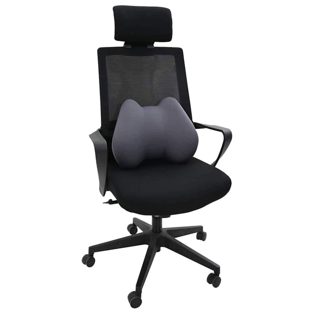 vidaXL Μαξιλάρι με μαξιλάρι Γκρι 42 x 32 x 14 εκ. Πολυεστέρας