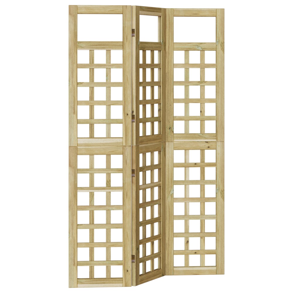 vidaXL Εξωτερική Οθόνη 120x180 cm Μασίφ Ξύλο Πεύκου
