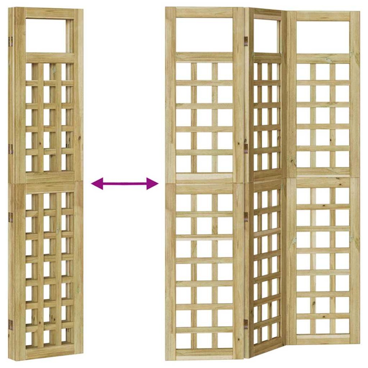 vidaXL Διαχωριστικό Ιδιωτικό Χώρο Εξωτερικού Καφέ 120 x 180 cm