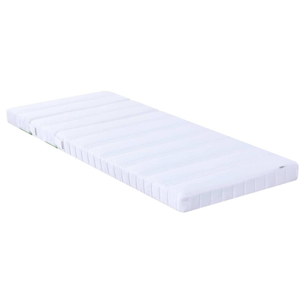 vidaXL Στρώμα Αφρού Λευκό 80 x 200 cm ύφασμα