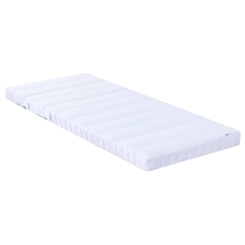 vidaXL Στρώμα αφρού Λευκό 80 x 200 cm ύφασμα