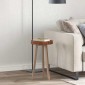 vidaXL Καπάκι τραπεζιού Σκούρο Καφέ Ø 30 x 4 cm Στερεό Ξύλο Δρυός