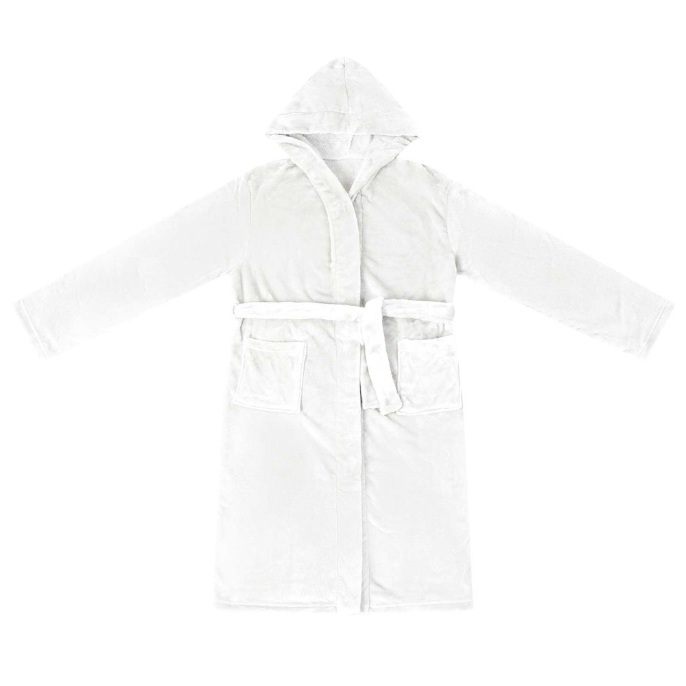 vidaXL Φόρμα Μπάνιου Με Κουκούλα Λευκό xl Φανέλα