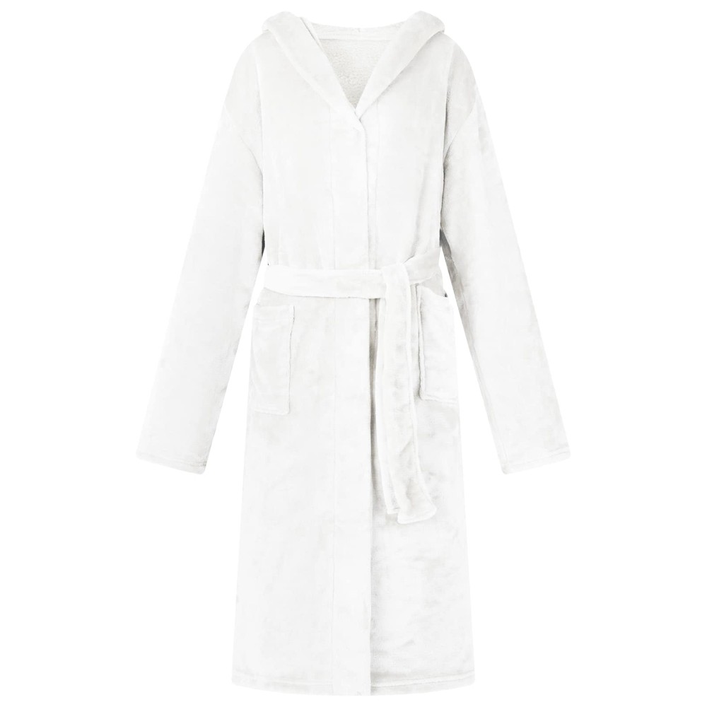 vidaXL Φόρμα Μπάνιου Με Κουκούλα Λευκό xl Φανέλα