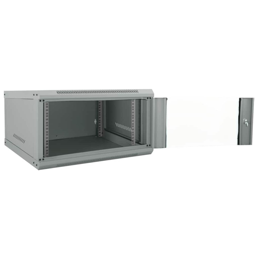 vidaXL Ντουλάπα δικτύου με αποθήκευση Γκρι 60 x 60 x 35 cm Ατσάλι