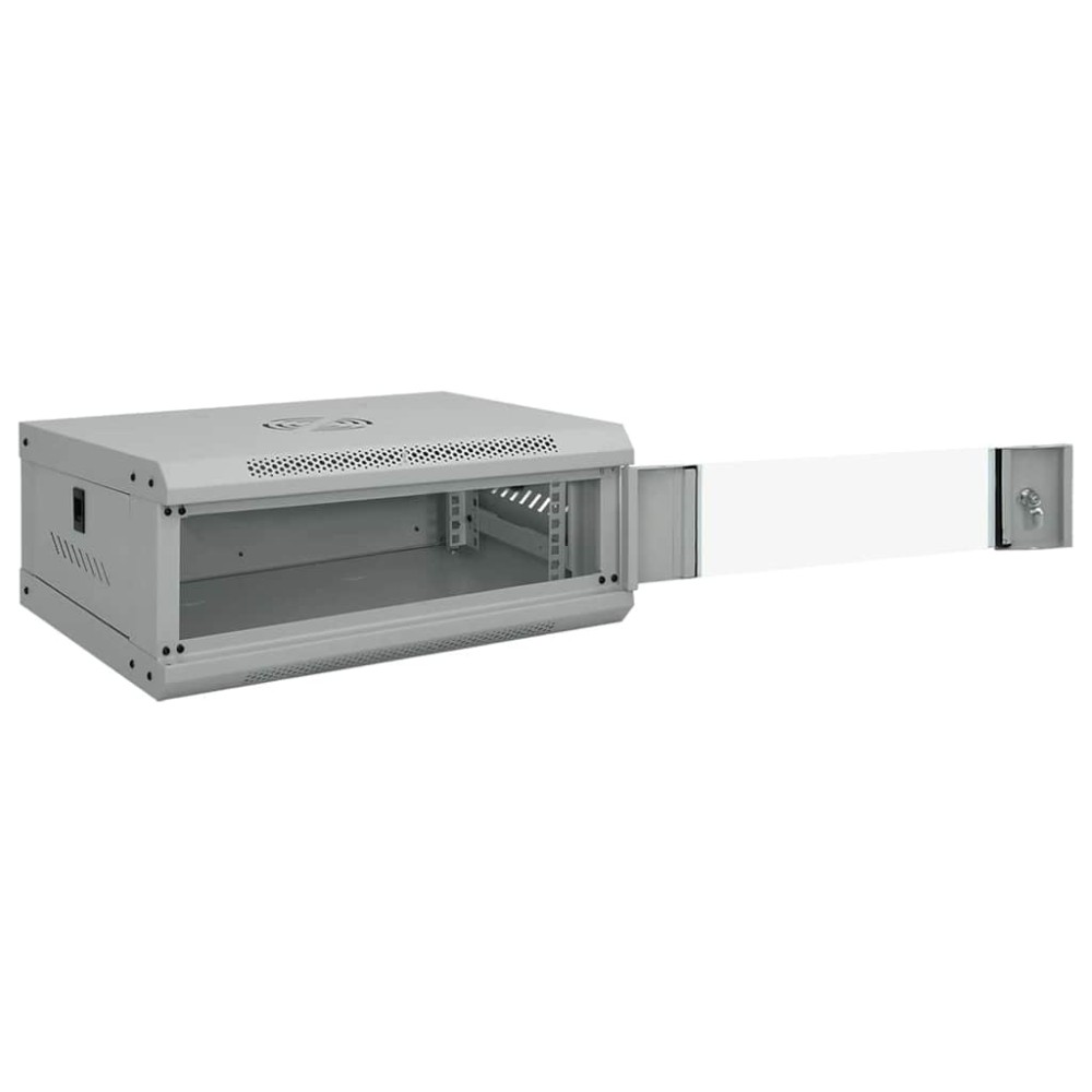 vidaXL Ντουλάπα δικτύου με αποθήκευση Γκρι 53 x 35 x 21 εκ Ατσάλι