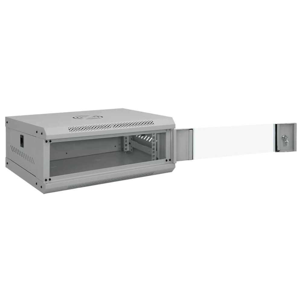 vidaXL Ντουλάπα δικτύου με αποθήκευση Γκρι 53 x 45 x 21 εκ Ατσάλι