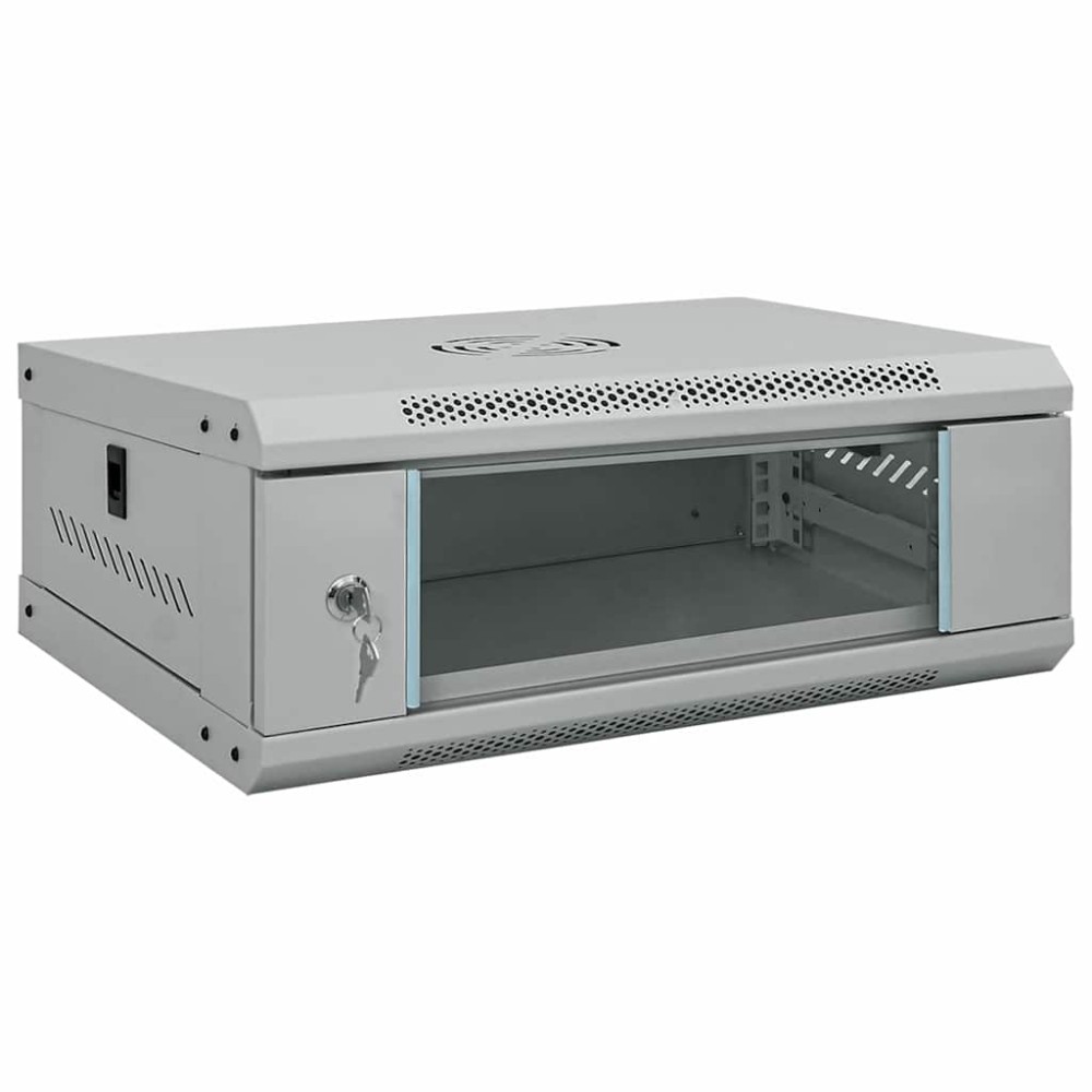 vidaXL Ντουλάπα δικτύου με αποθήκευση Γκρι 53 x 45 x 21 εκ Ατσάλι