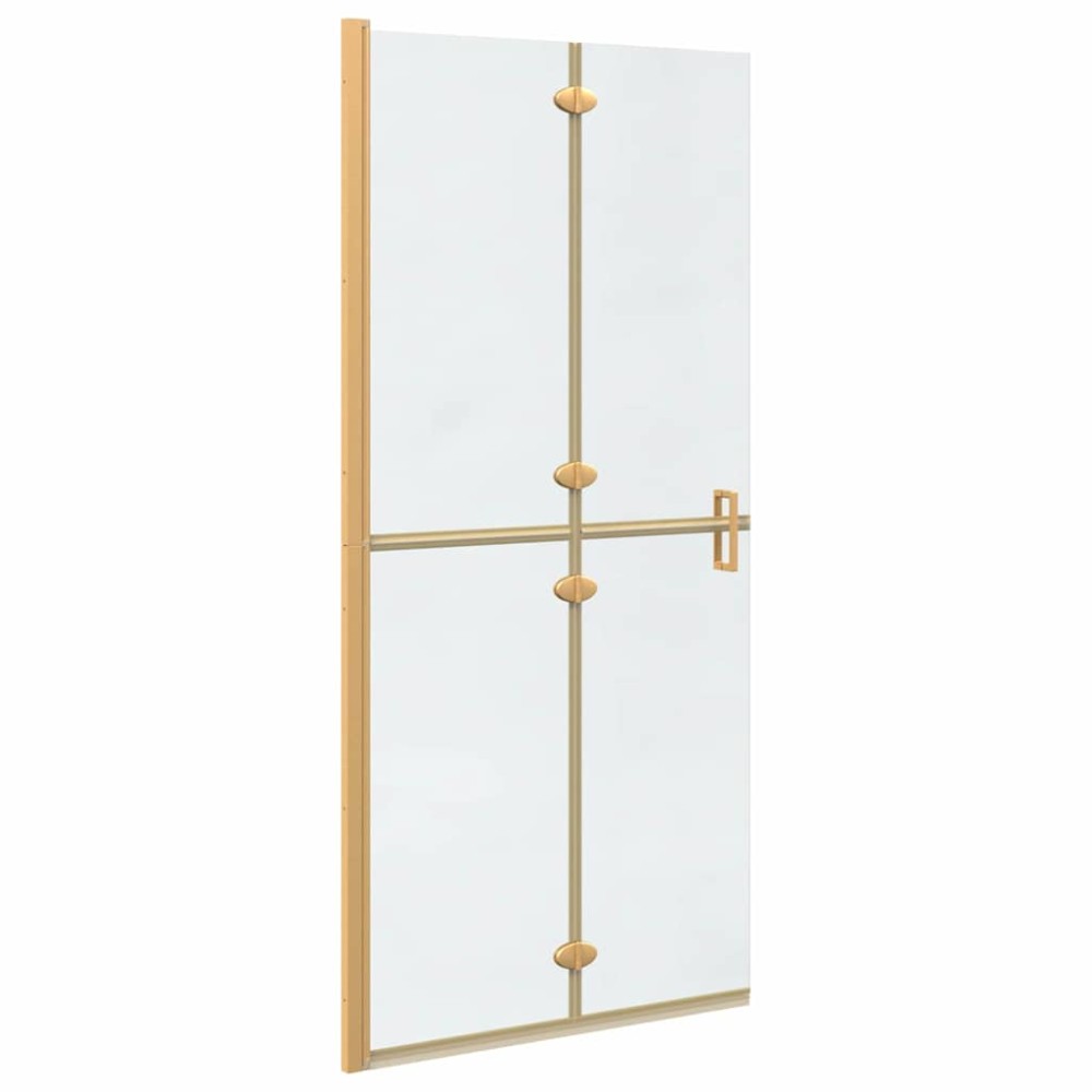 vidaXL Τοίχος Walk-In Ντους Χρυσό 90 x 6.5 x 190 εκ.