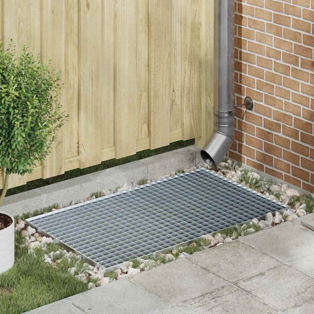 vidaXL Σίτα Ασημί 30 x 30 x 2 εκ. Γαλβανισμένο Ατσάλι Ψυχρής Βύθισης