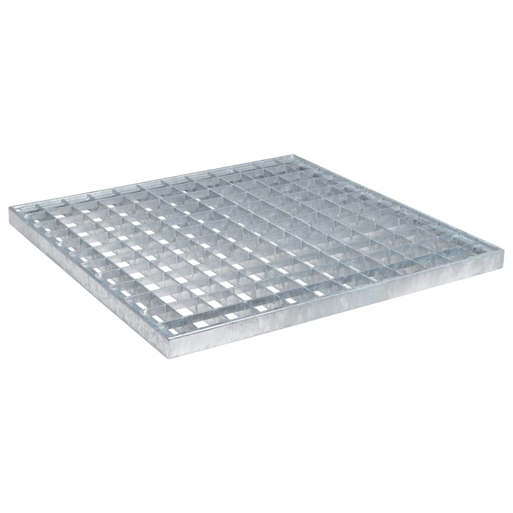 vidaXL Σίτα Ασημί 40 x 40 x 2 cm Γαλβανισμένο Ατσάλι Ψυχρής Βύθισης