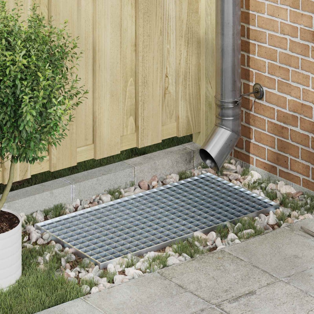 vidaXL Σίτα Ασημί 80 x 40 x 2 cm Γαλβανισμένο Ατσάλι Ψυχρής Βύθισης