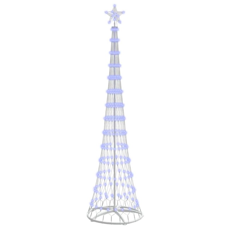 vidaXL LED Χριστουγεννιάτικο Δέντρο με 290 LED Μπλε 250 cm Μέταλλο