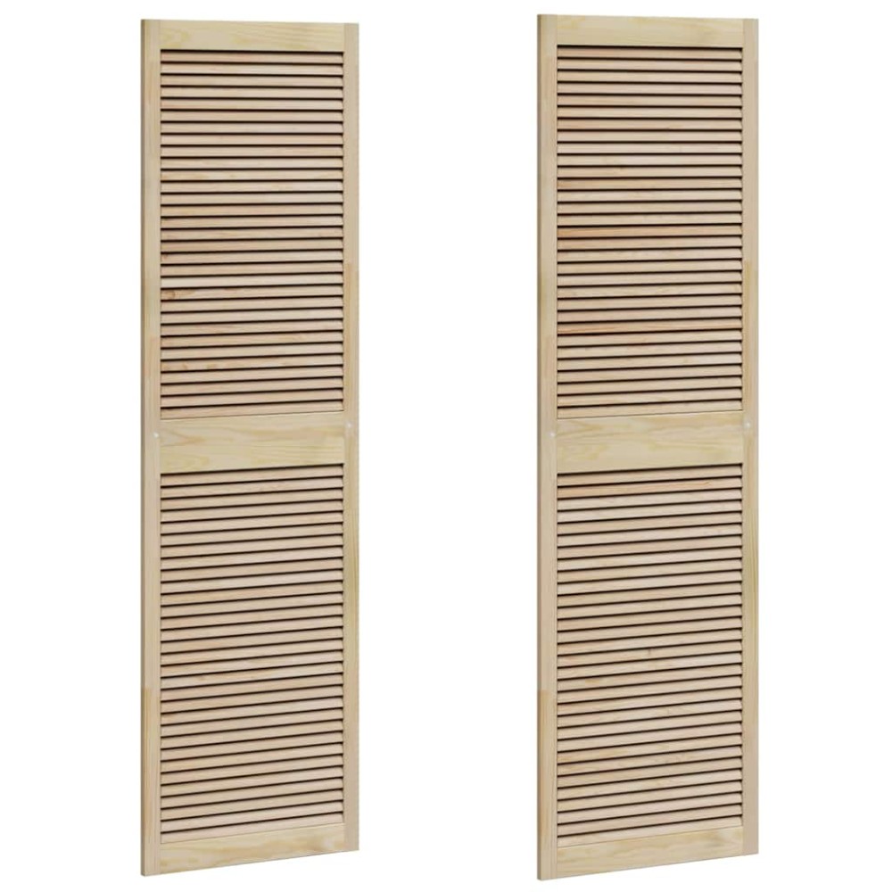 vidaXL Πόρτα Ντουλάπας με πόρτα 2 pcs Φυσικό 140.5 x 2.1 x 49.5 cm