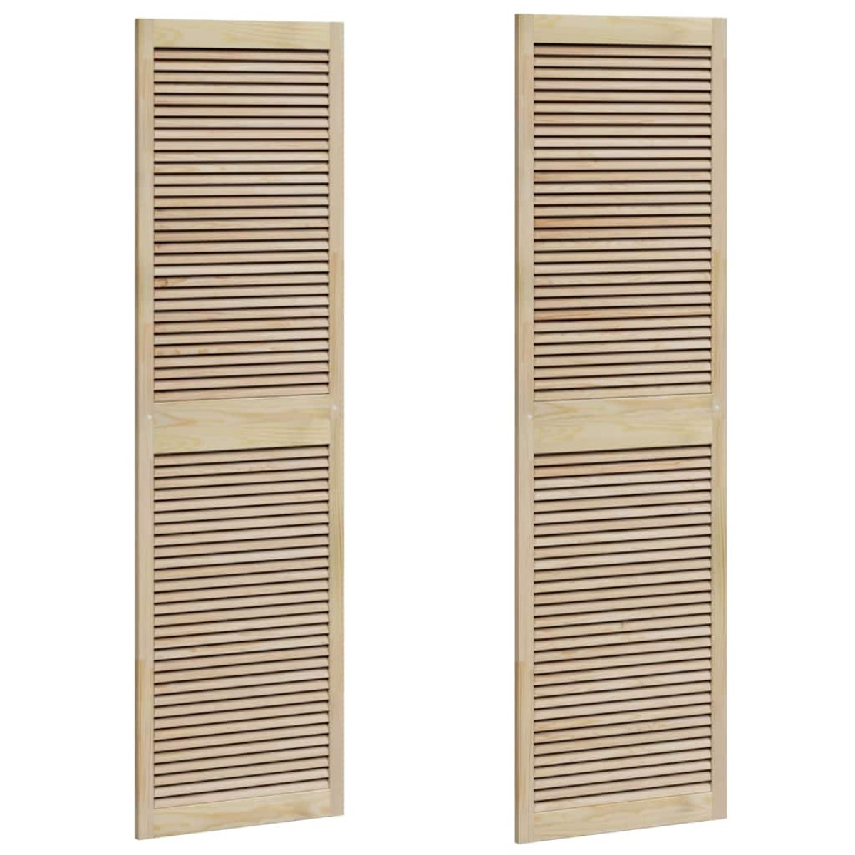 vidaXL Πόρτα Ντουλάπας με πόρτα 2 pcs Φυσικό 140.5 x 2.1 x 49.5 cm