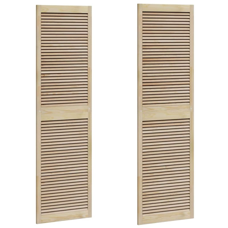 vidaXL Πόρτα Ντουλάπας με πόρτα 2 pcs Φυσικό 140.5 x 2.1 x 49.5 cm