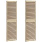 vidaXL Πόρτα Ντουλάπας με πόρτα 2 pcs Φυσικό 140.5 x 2.1 x 49.5 cm