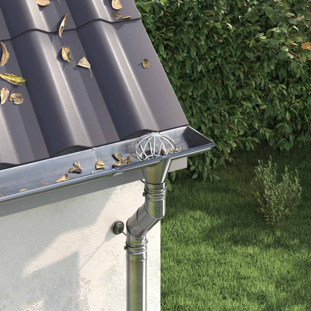 vidaXL Φύλλο Προστασίας Γαμμάτων 2 pcs Ασημί 50 mm Ανοξείδωτο ατσάλι