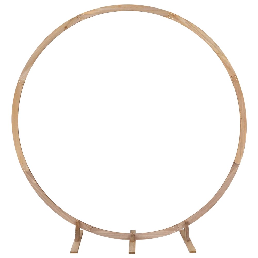 vidaXL Αψίδα Γάμου Ανοιχτό καφέ 224 x 80 x 220 εκ Στερεό ξύλο πεύκου