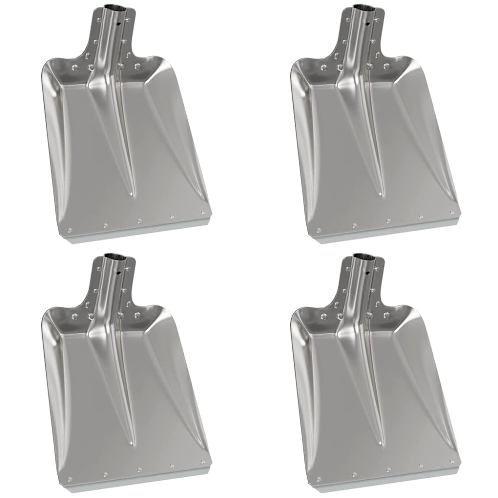 vidaXL Κεφάλι Φτυαριού 4 pcs Ασημί 43 x 32,5 εκ Αλουμίνιο