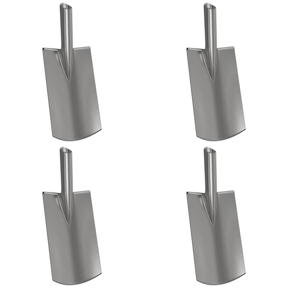 vidaXL Κεφάλι Φτυαριού 4 pcs Ασημί 43 x 17 εκ.