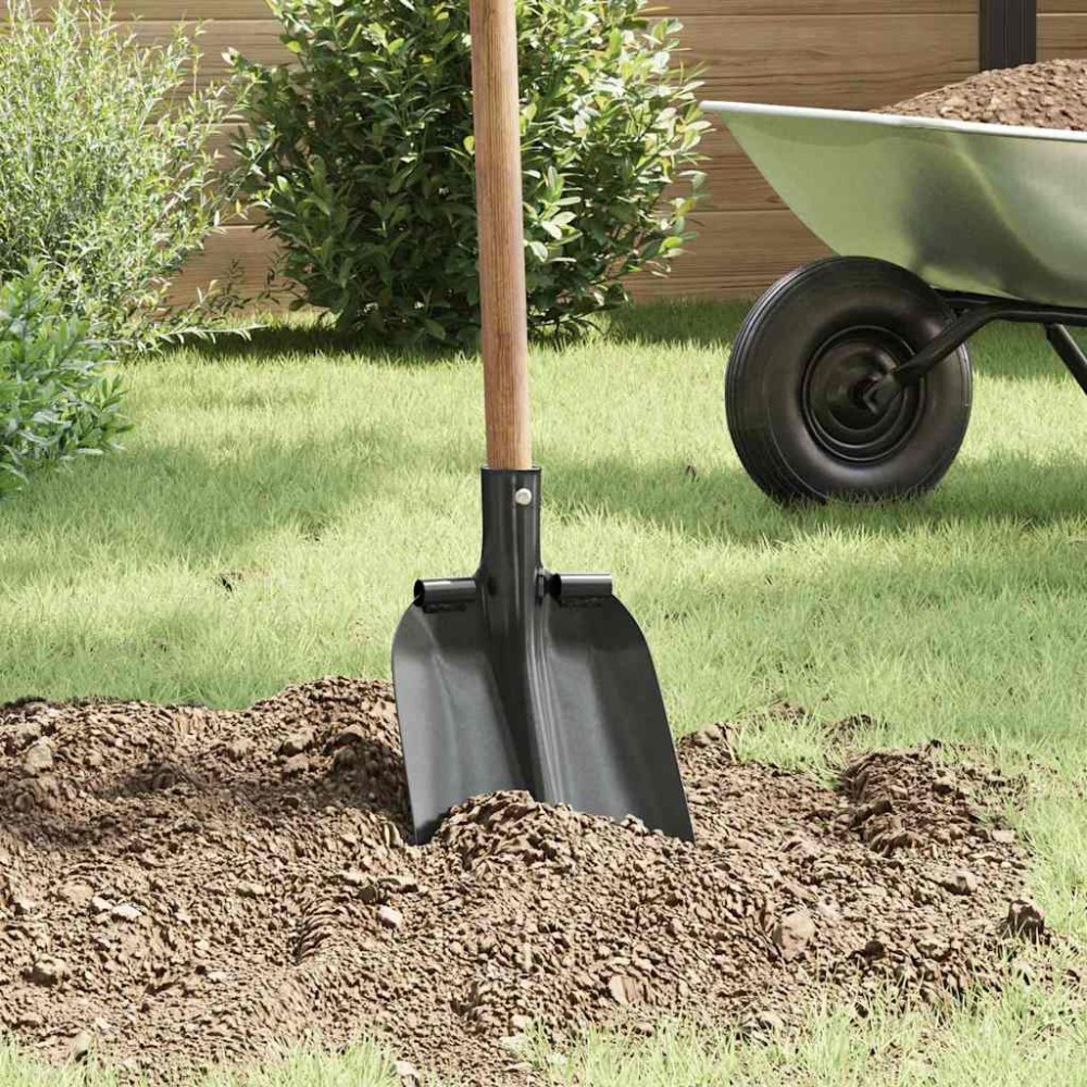 vidaXL Κεφάλι Φτυαριού Ασημί 33 x 21 εκ. Χάλυβας με επίστρωση πούδρας