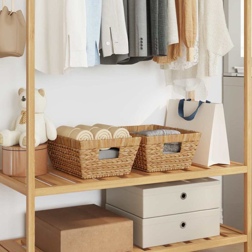 vidaXL Καλάθια Αποθήκευσης 2 pcs Φυσικό 38 x 28 x 15 εκ Υάκινθος νερού