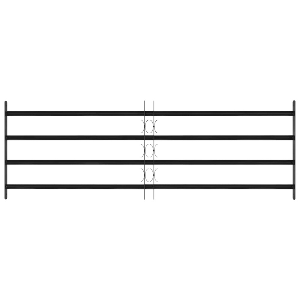 vidaXL Γρίλια Παραθύρου Μαύρο 175 x 60 εκ Χάλυβας με επίστρωση πούδρας