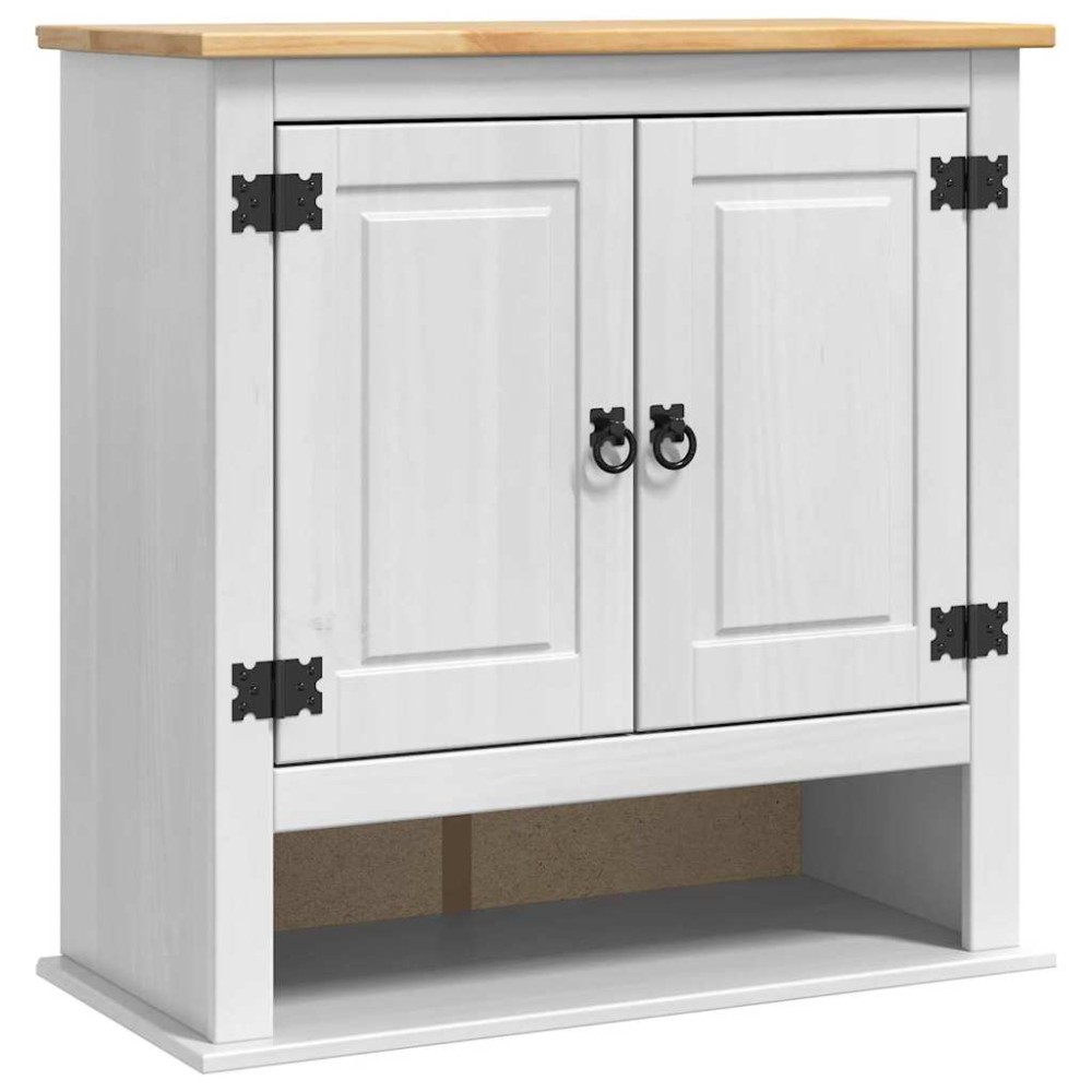 vidaXL Κρεμαστό ντουλάπι με αποθήκευση Corona Λευκό 70 x 33 x 71,5 εκ.