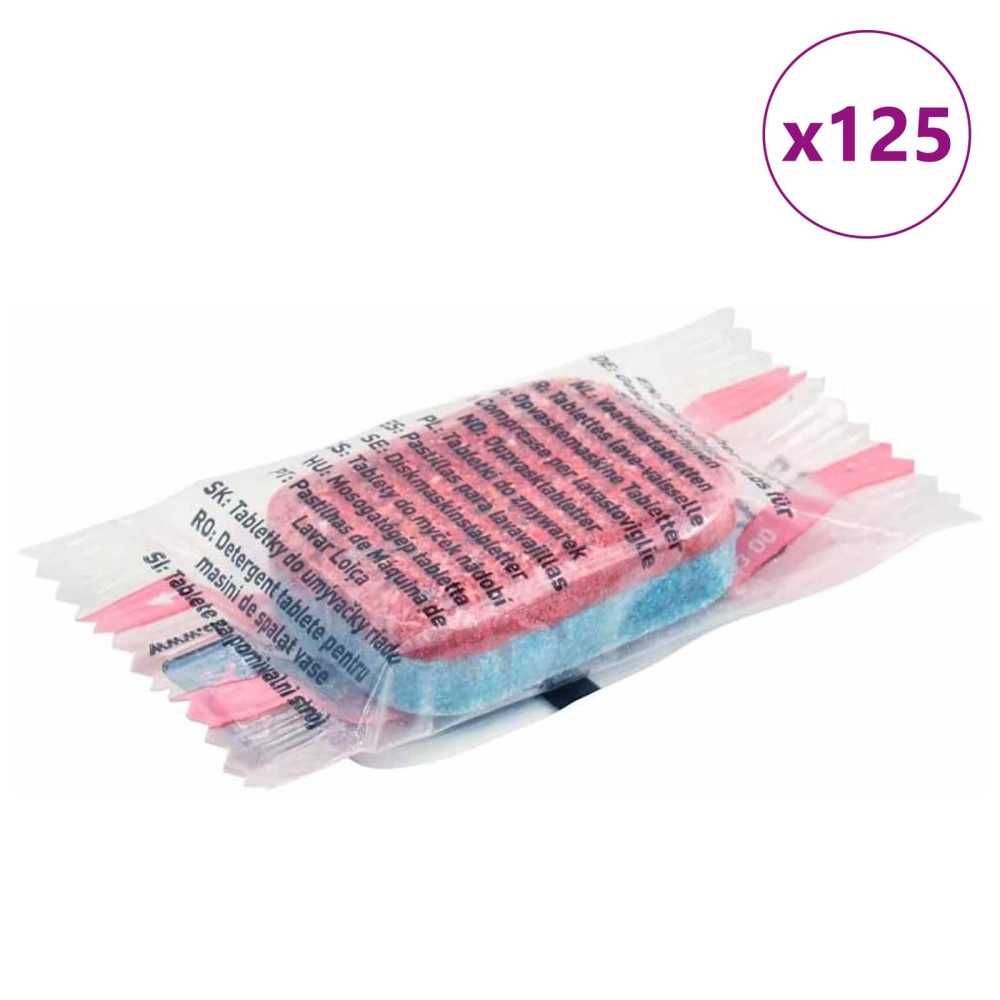vidaXL Δισκία Πλυντηρίου Πιάτων 125 pcs