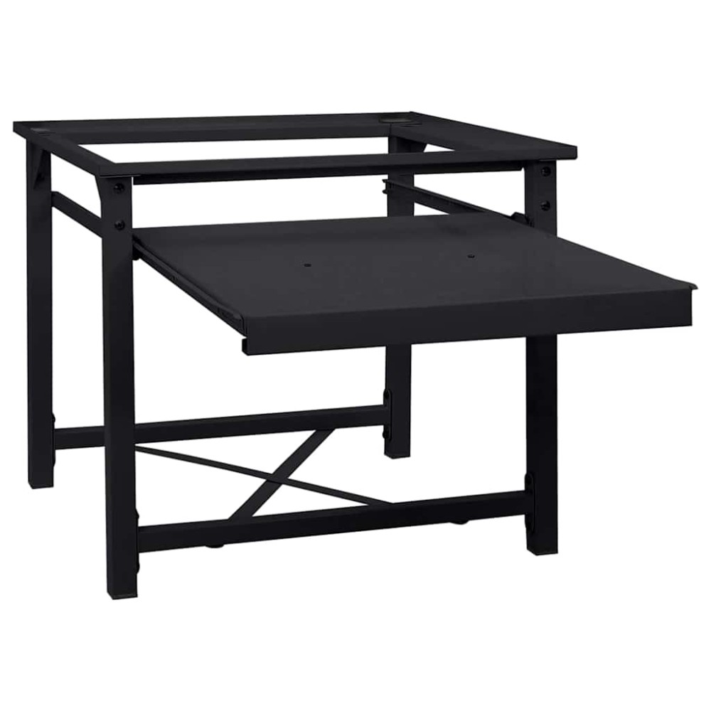 vidaXL Βάση Πλυντηρίου Ρούχων Μαύρο 60 x 56 x 52 εκ Ατσάλι