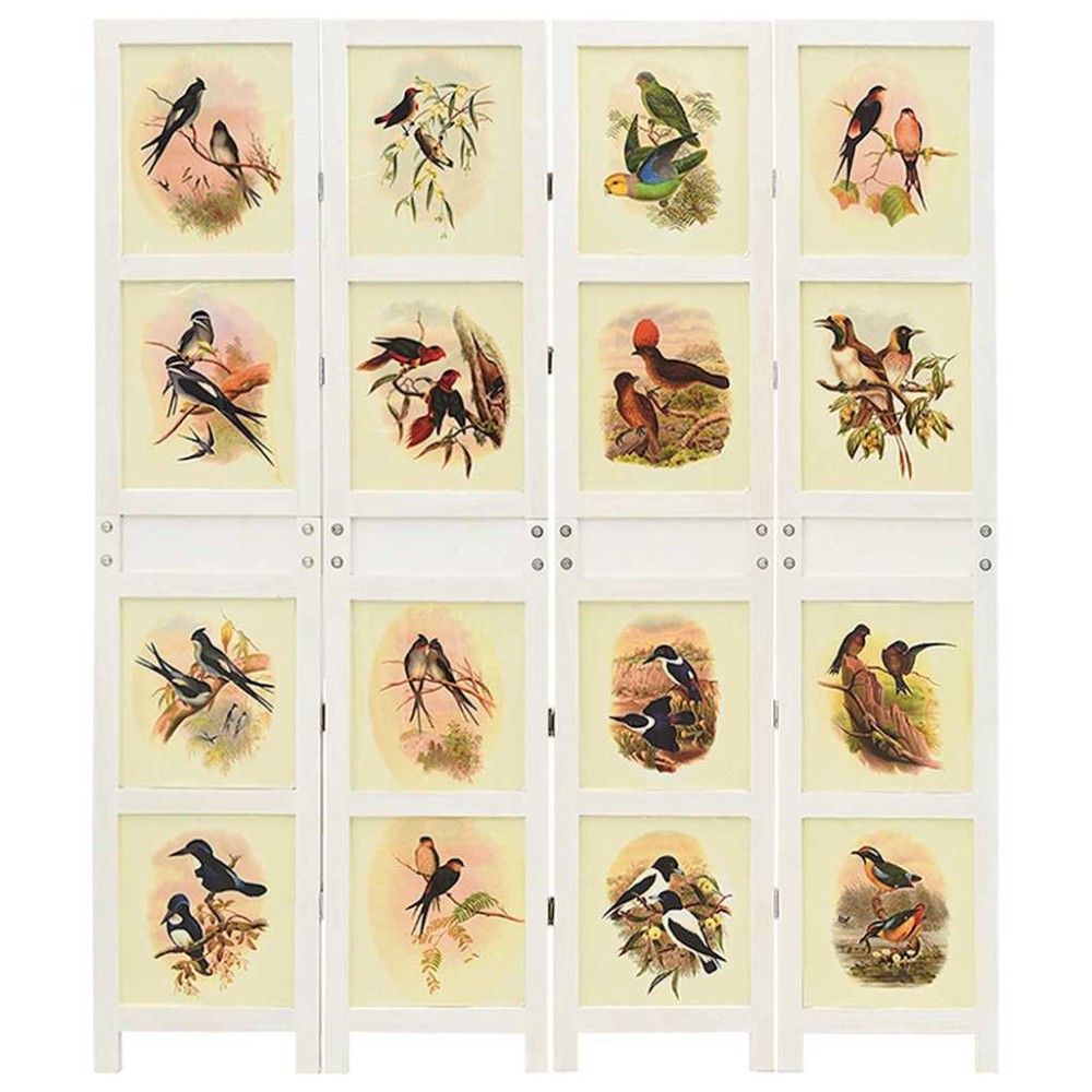 vidaXL Ρομδιβίδερ Πάνελ Λευκό 212 x 165 εκ. MDF