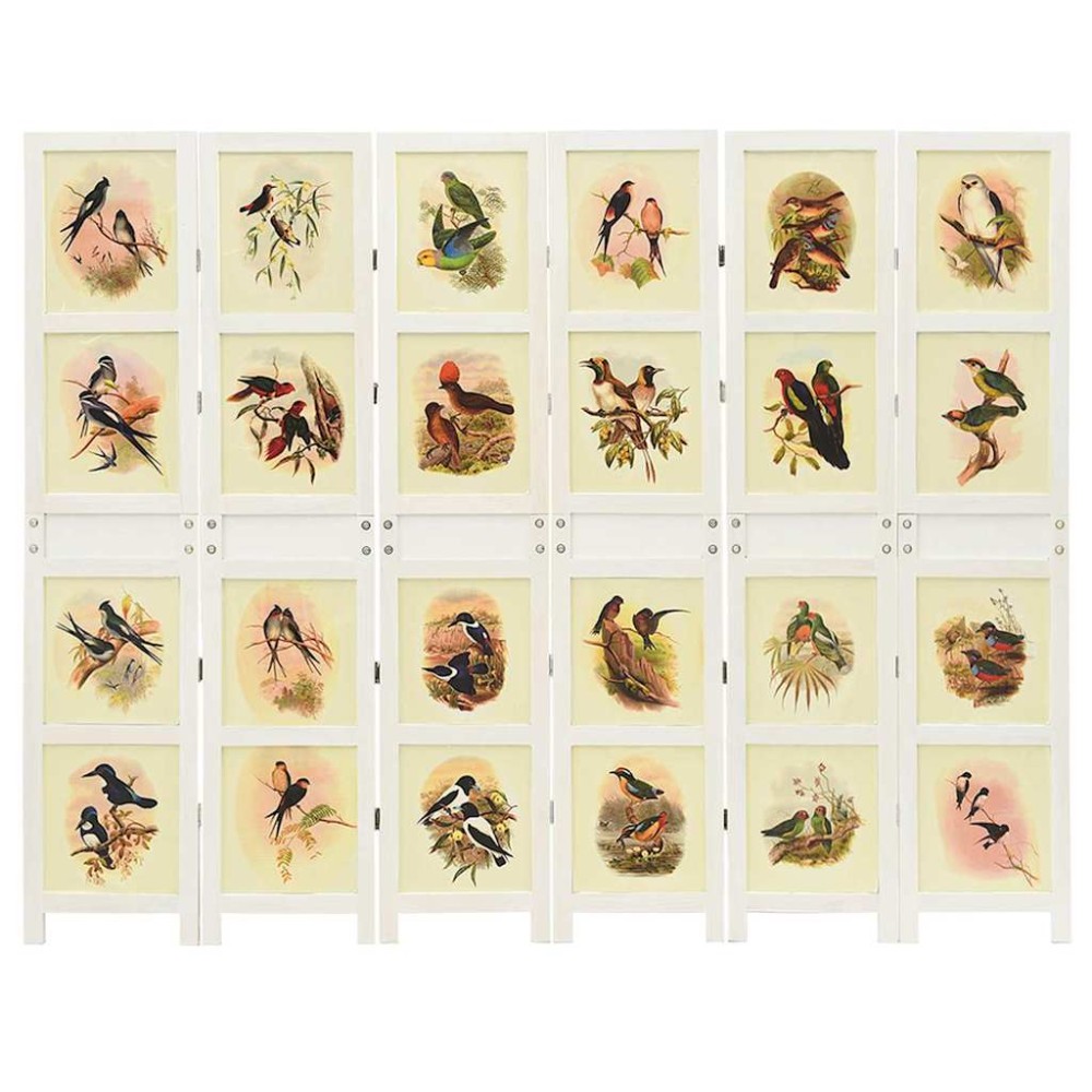 vidaXL Ρομδιβίδερ Πάνελ Λευκό 212 x 165 εκ. MDF