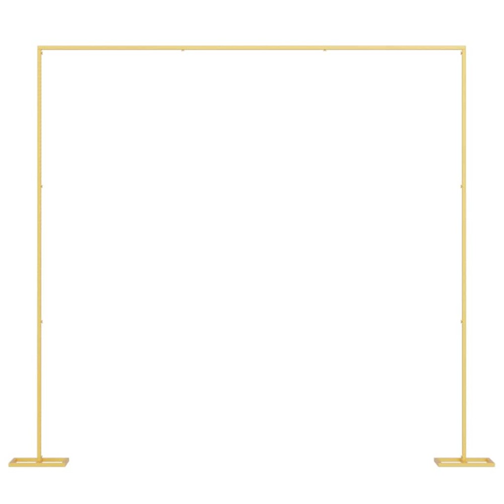 vidaXL Αψίδα Γάμου Χρυσό 338 x 35 x 300 εκ Ατσάλι