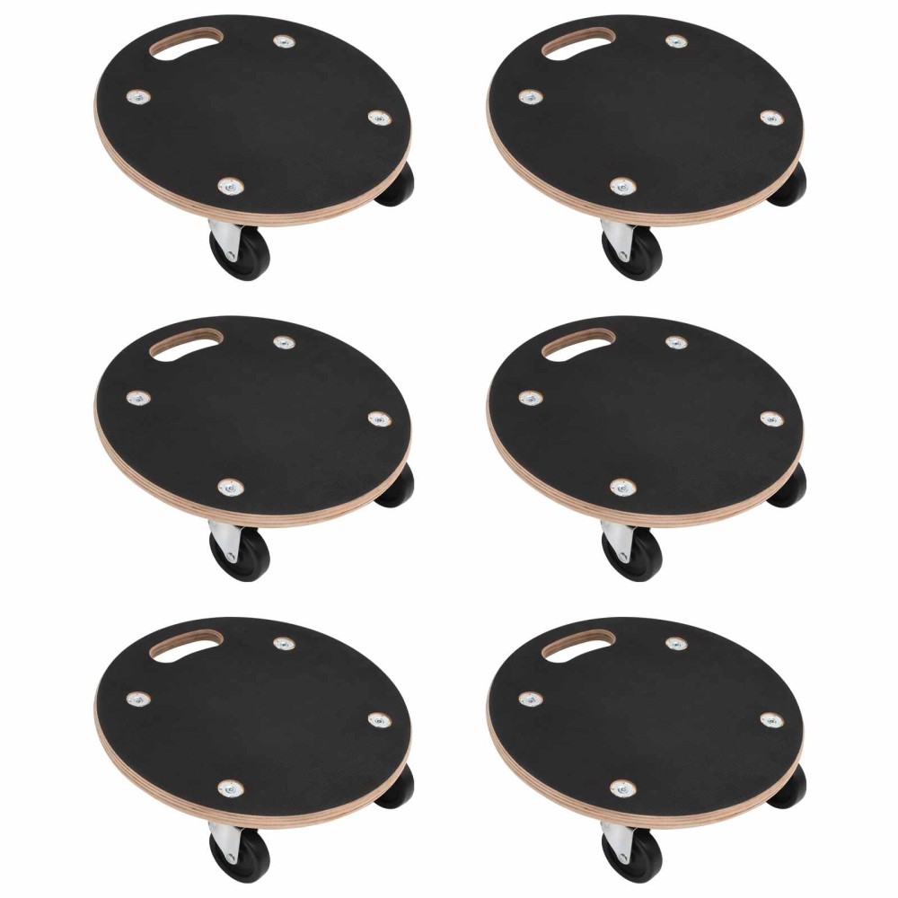 vidaXL Καρότσι Μεταφοράς 6 pcs Γκρι Κόντρα πλακέ