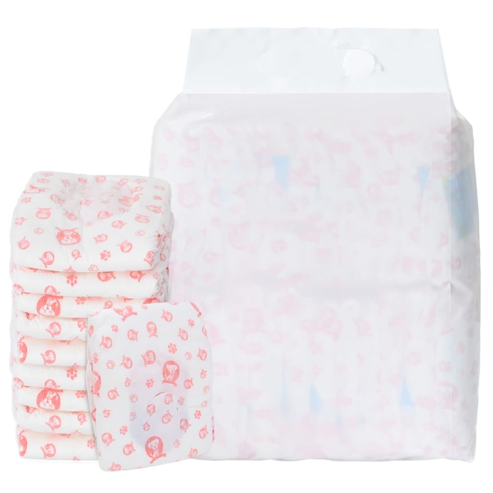 vidaXL Μίας χρήσης πάνα σκύλου θηλυκή 50 pcs Λευκός M