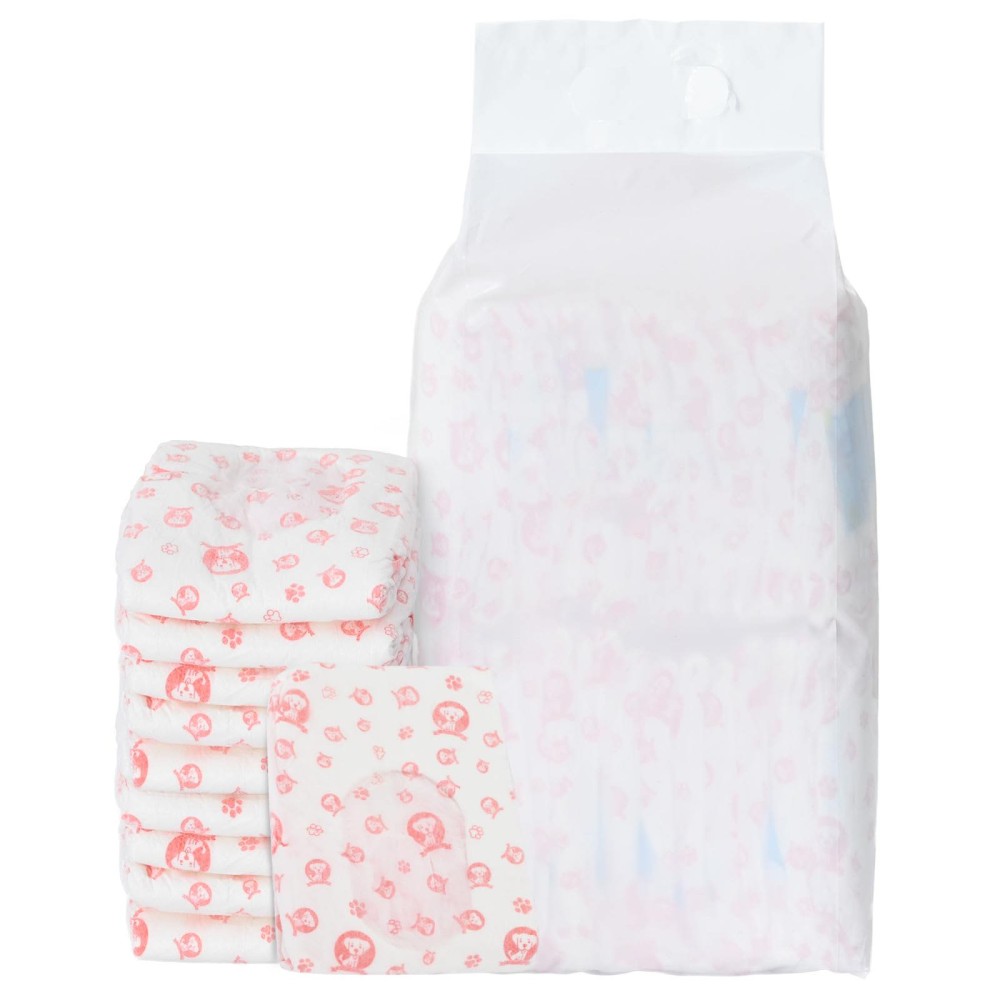 vidaXL Μίας χρήσης πάνα σκύλου θηλυκή 30 pcs Λευκός L